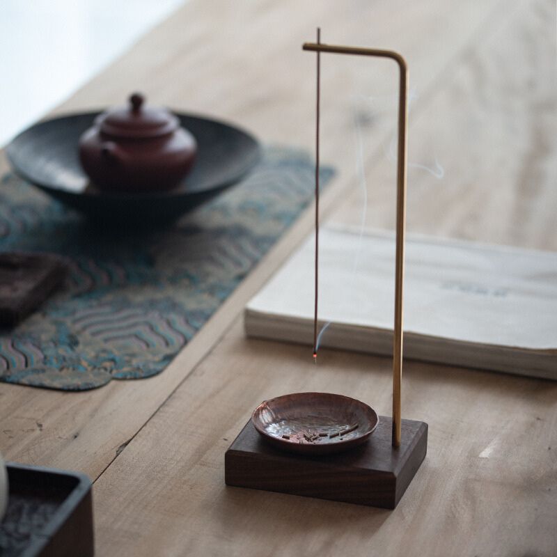 Pure Copper Holder with North American Black incense holder