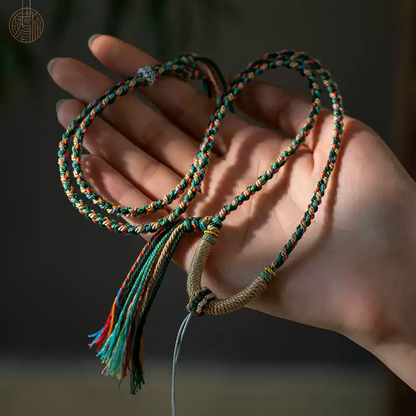 Tibetan ethnic style hand-rubbed cotton rope braided Rope Chain