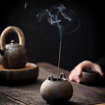 Retro Zen Ceramic Incense Holder