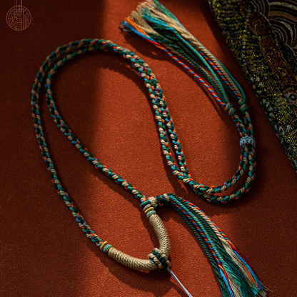 Tibetan ethnic style hand-rubbed cotton rope braided Rope Chain