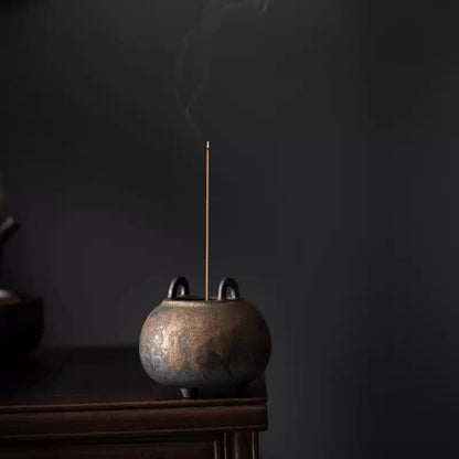 Retro Zen Ceramic Incense Holder