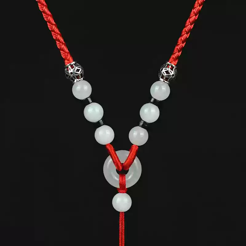 Hetian Seed White Jade Shunxin Shunyi Rope Chain