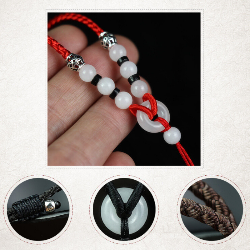 Hetian Seed White Jade Shunxin Shunyi Rope Chain