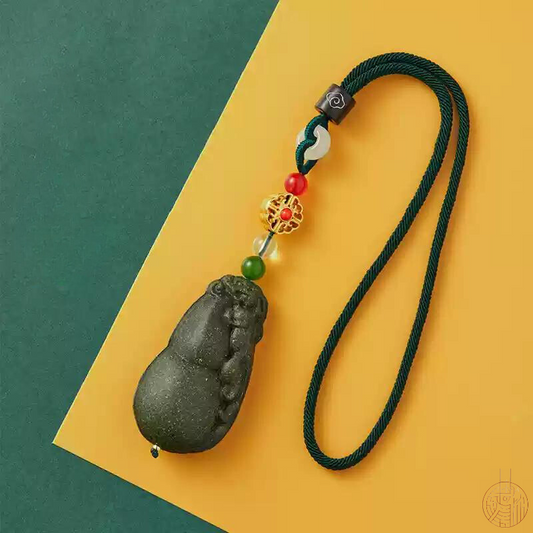 Ancient handmade gourd  Scented necklace