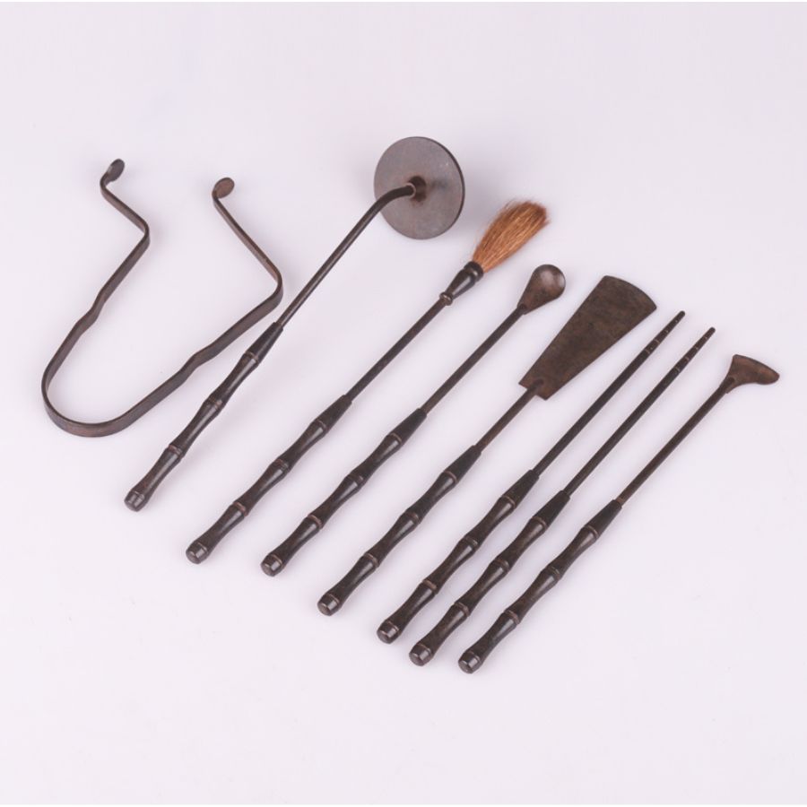 Solid copper 7-piece incense kit